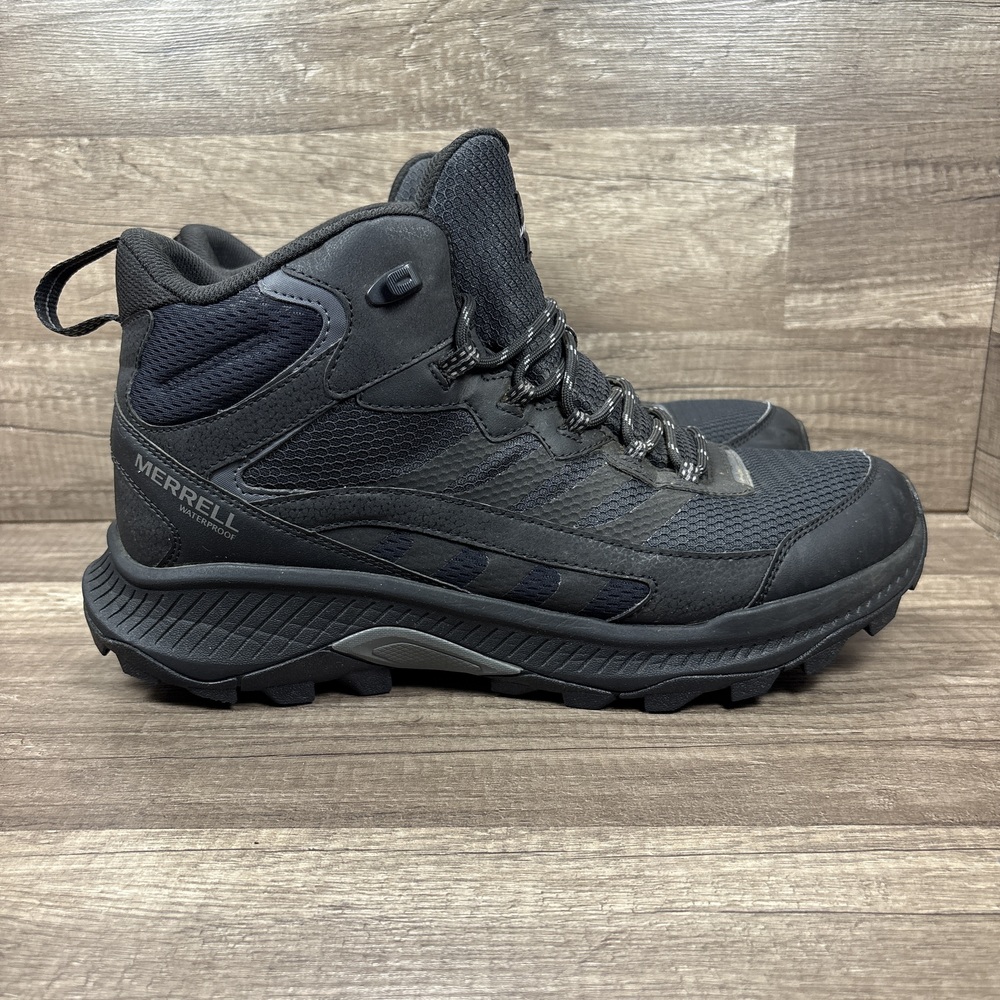 Merrell Speed Strike 2 Waterproof Black Mens US Size 11.5 EUR 46 J037833 Boots